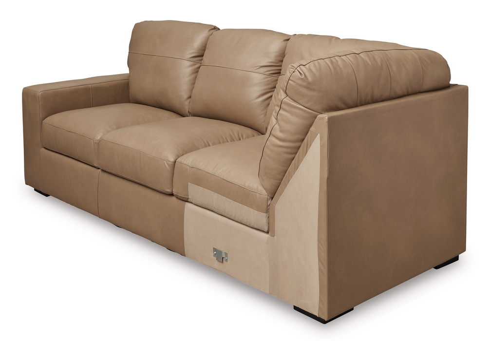 Bandon Toffee Leather 2-Piece LAF Sectional