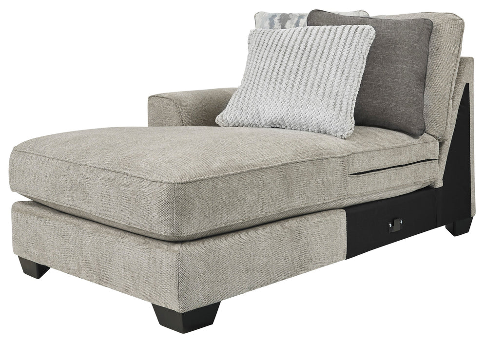 Ardsley Pewter LAF Sofa Chaise - Lara Furniture