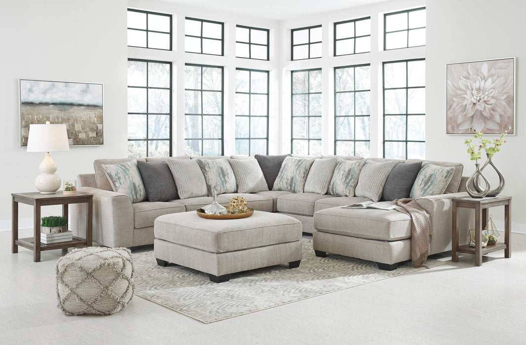 Ardsley Pewter 5-Piece RAF Sectional