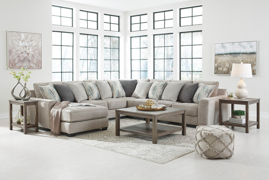 Ardsley Pewter 5-Piece LAF Sectional