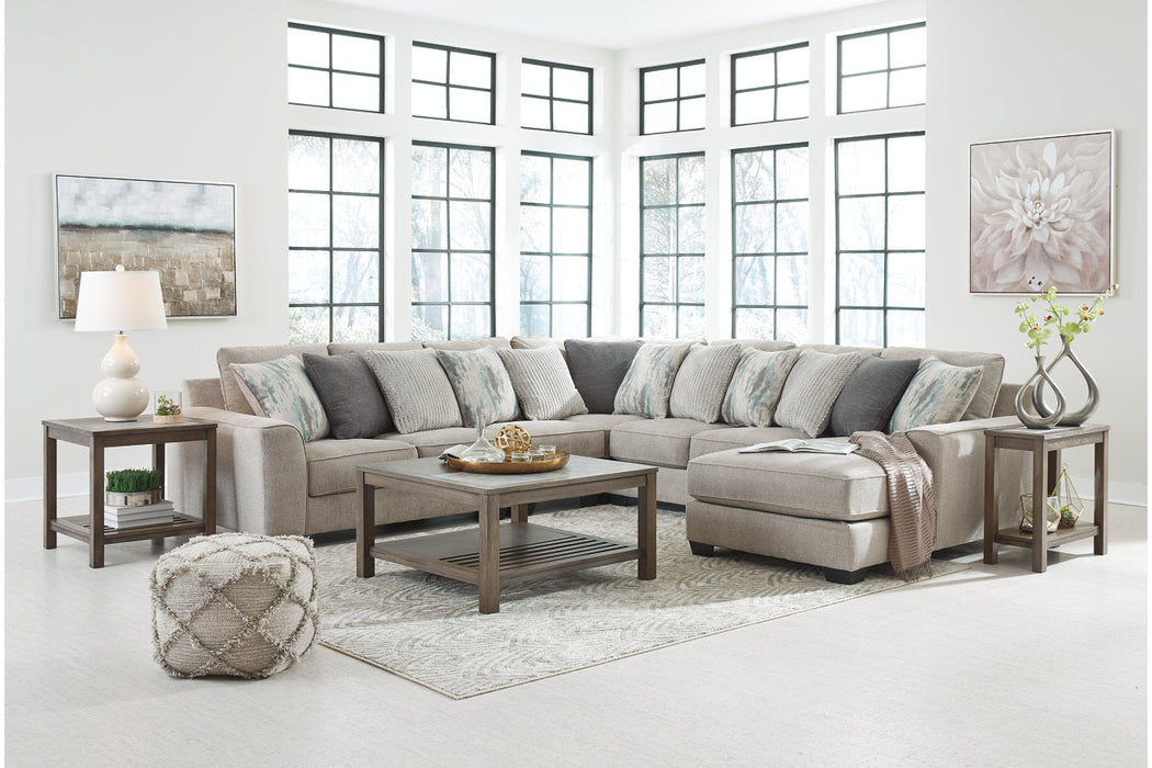 Ardsley Pewter 5-Piece RAF Sectional