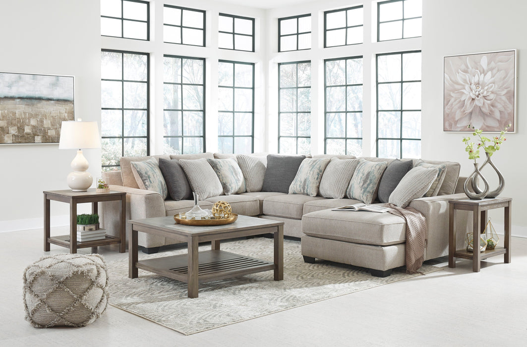 Ardsley Pewter 4-Piece RAF Sectional