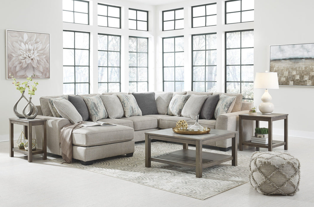 Ardsley Pewter 4-Piece LAF Sectional