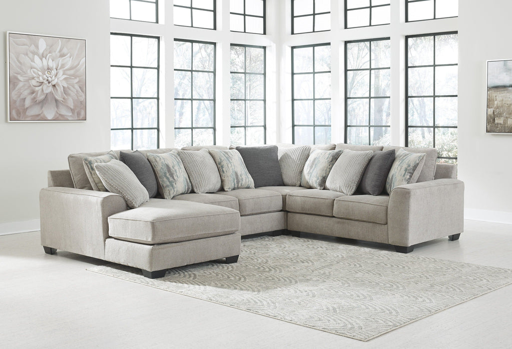 Ardsley Pewter 4-Piece LAF Sectional