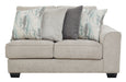 Ardsley Pewter LAF Sofa Chaise - Lara Furniture