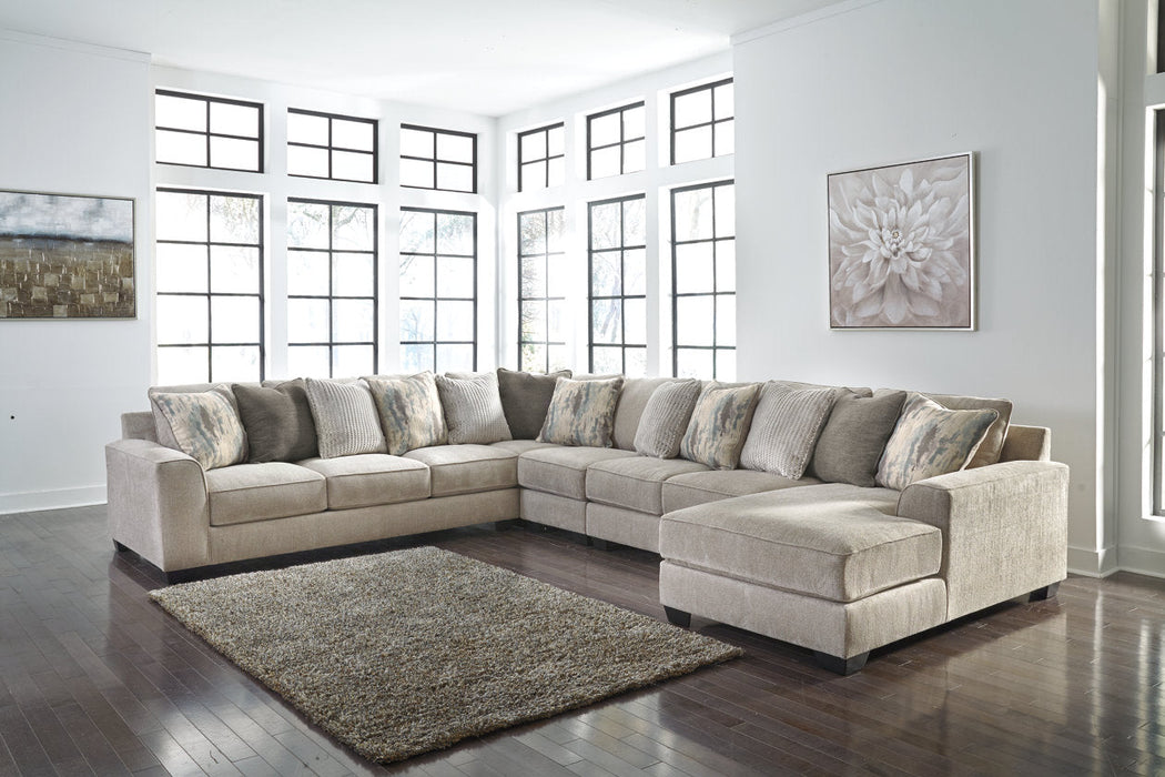 Ardsley Pewter 5-Piece Large RAF Sectional