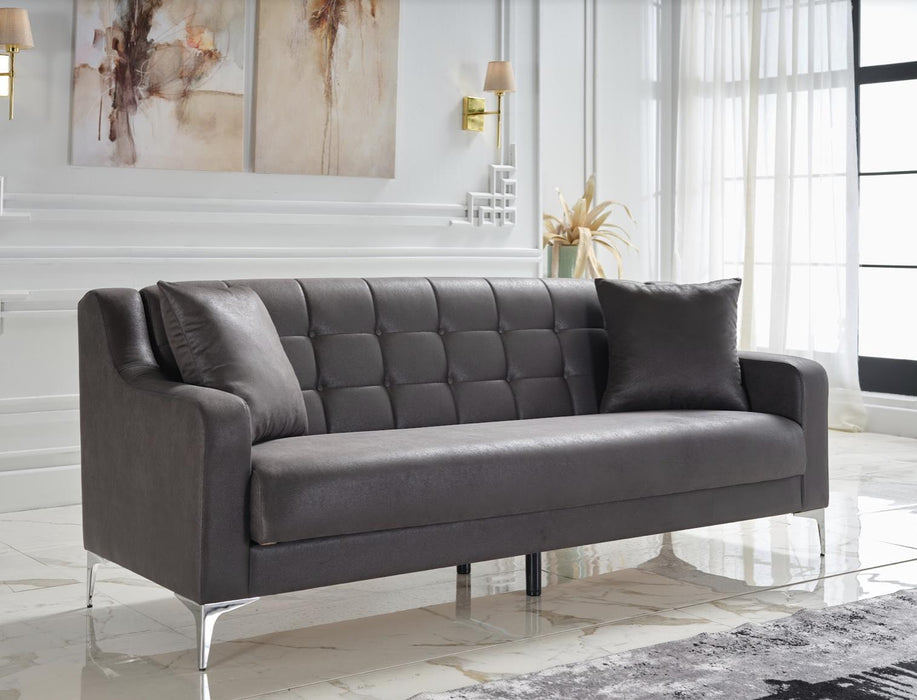 Livia Melson Dark Grey Living Room Sleeper Set