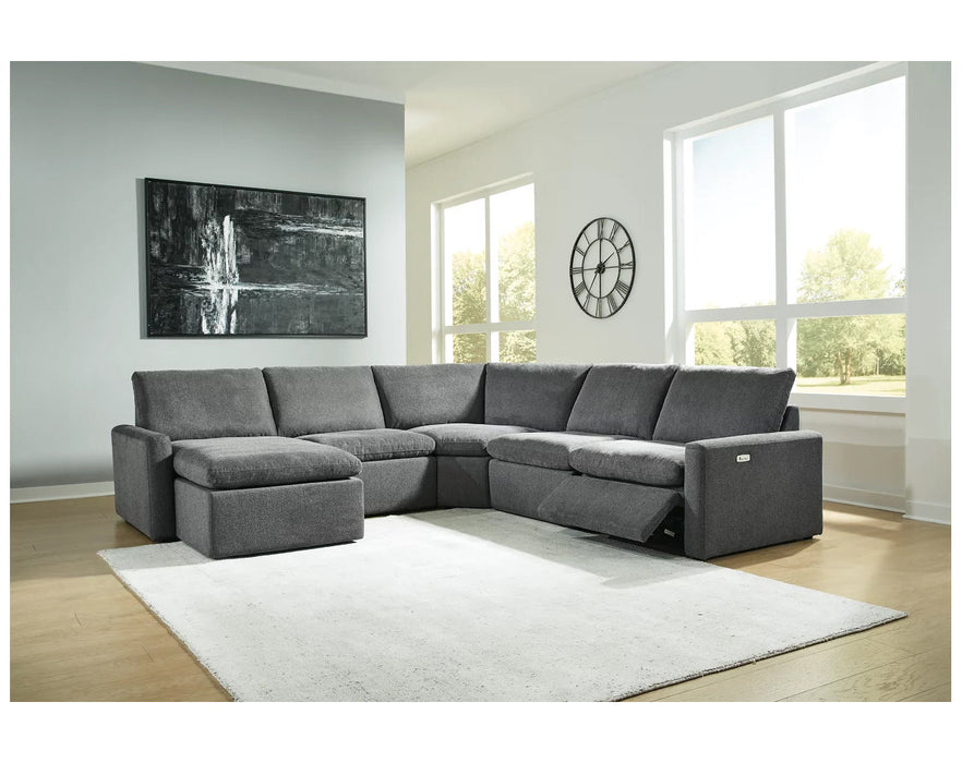 Hartsdale 5-Piece Laf Power Reclining Sectional with Chaise