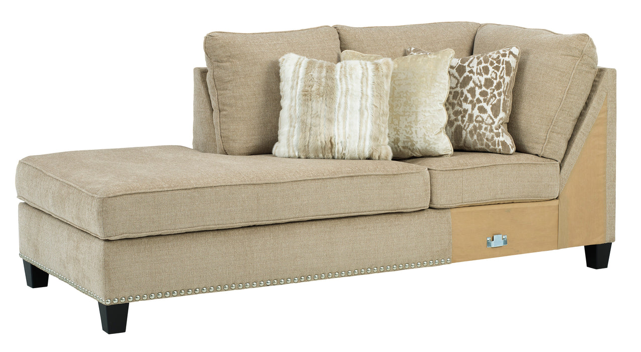 Dovemont Putty LAF Sectional - Lara Furniture