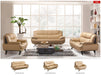 405 Beige/Brown Set - Lara Furniture