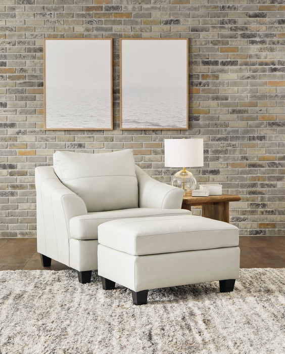 Genoa Coconut Leather Living Room Set