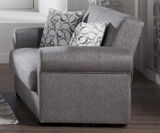 Elita S Love Seat (Diego Gray)