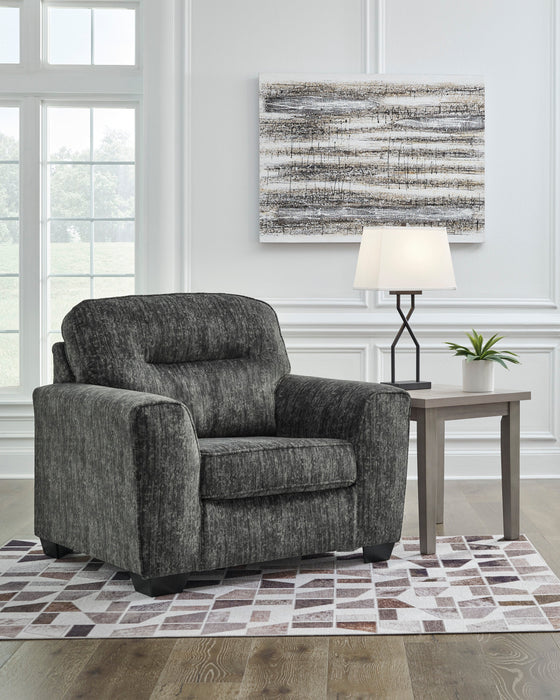 Lonoke Gunmetal Living Room Set