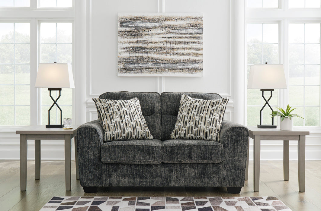 Lonoke Gunmetal Living Room Set