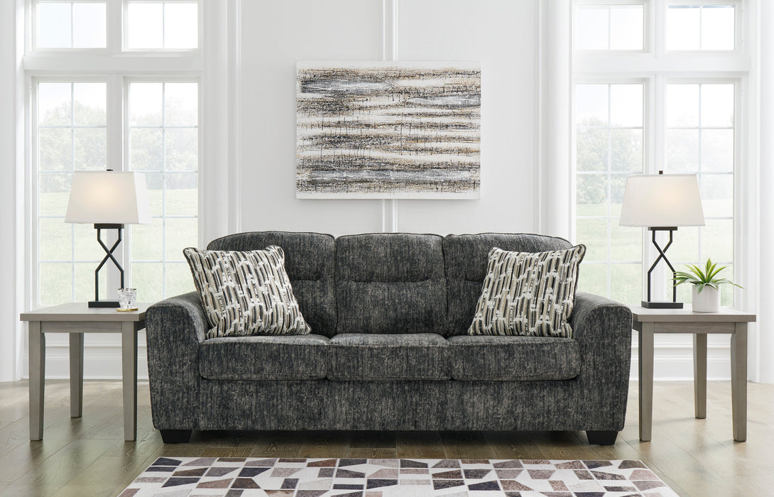 Lonoke Gunmetal Living Room Set