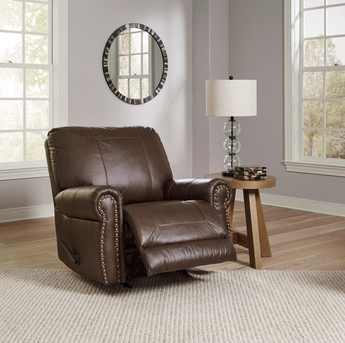 Colleton Dark Brown Leather Living Room Set