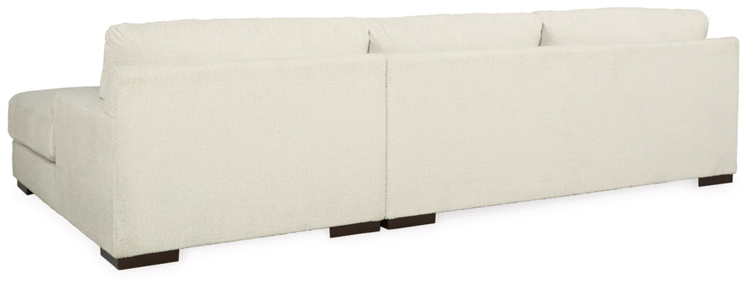 Zada Ivory 2-Piece RAF Sectional with Chaise