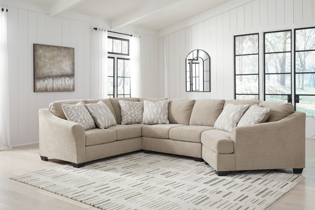 Brogan Bay Cork 3-Piece RAF Cuddler Sectional