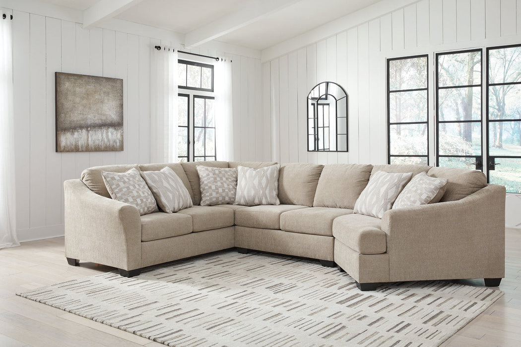 Brogan Bay Cork 3-Piece RAF Cuddler Sectional