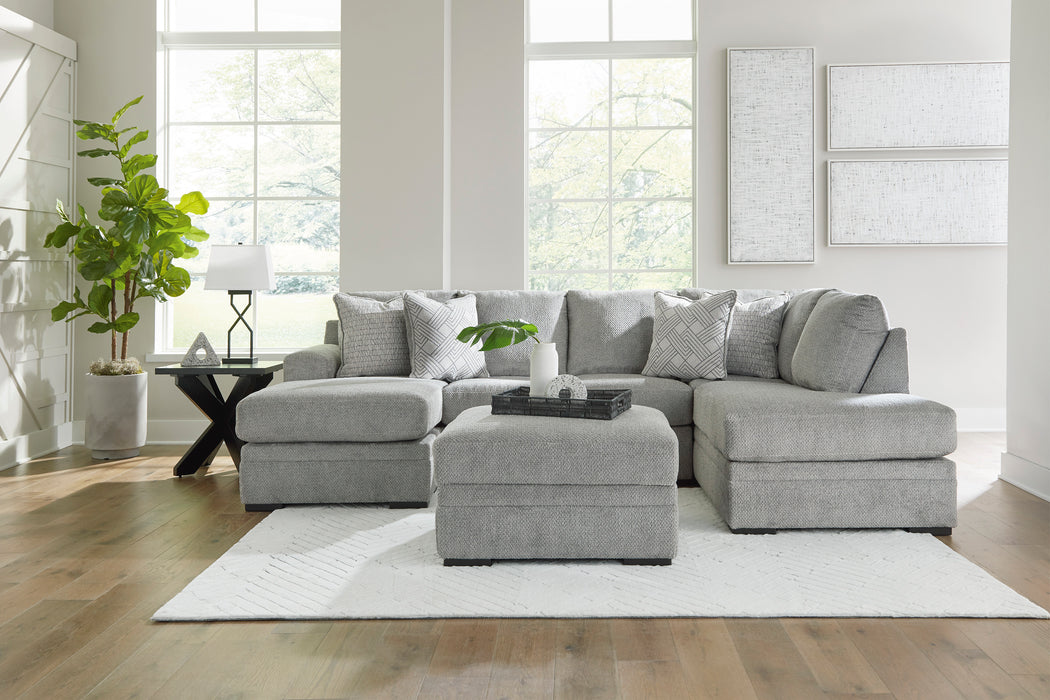 Casselbury Cement 2-Piece RAF Sectional with Chaise