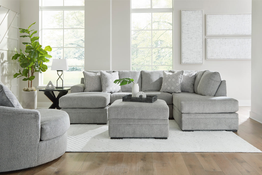 Casselbury Cement 2-Piece RAF Sectional with Chaise