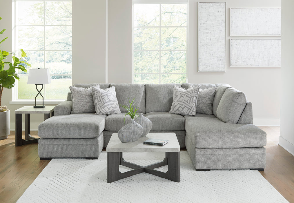 Casselbury Cement 2-Piece RAF Sectional with Chaise