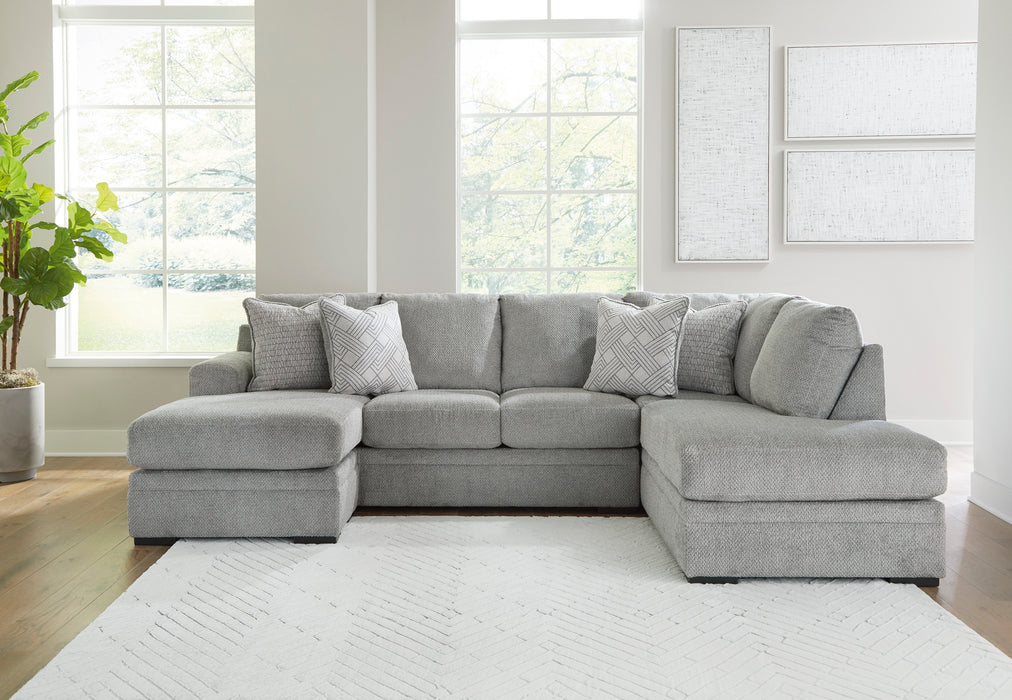 Casselbury Cement 2-Piece RAF Sectional with Chaise