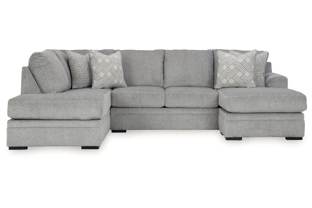 Casselbury Cement 2-Piece LAF Chaise Sectional