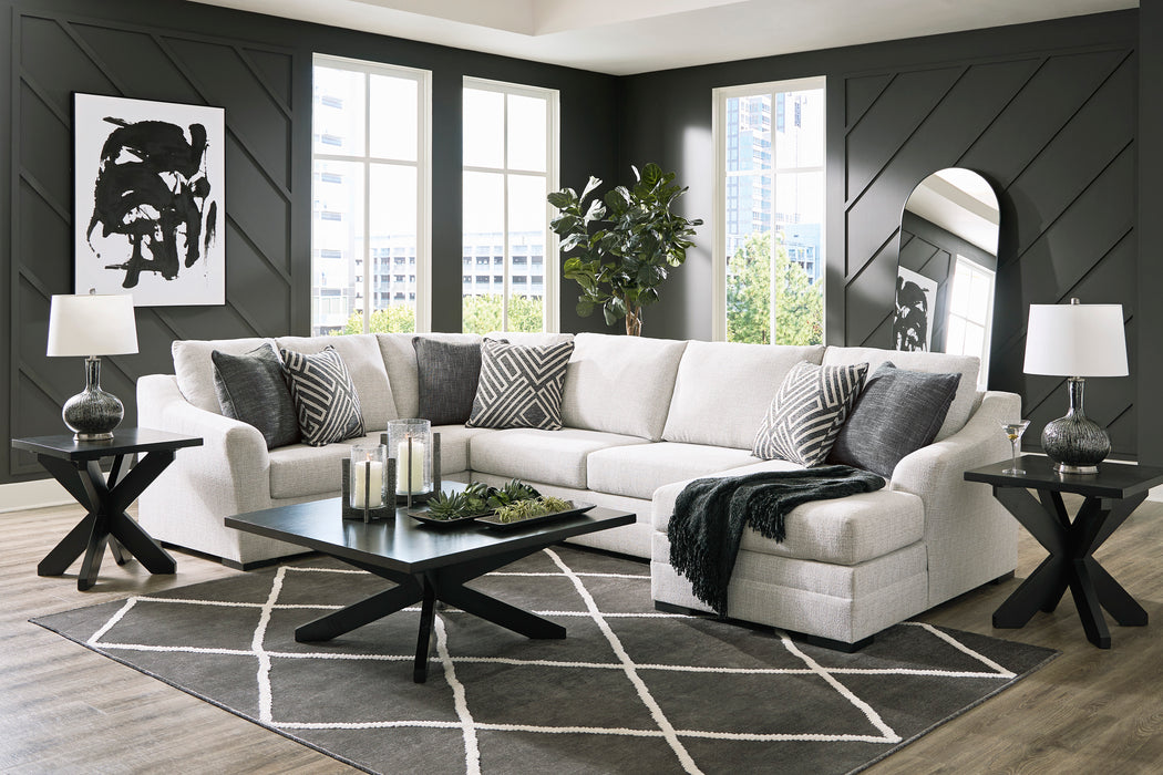 Koralynn Stone 3-Piece RAF Sectional with Chaise