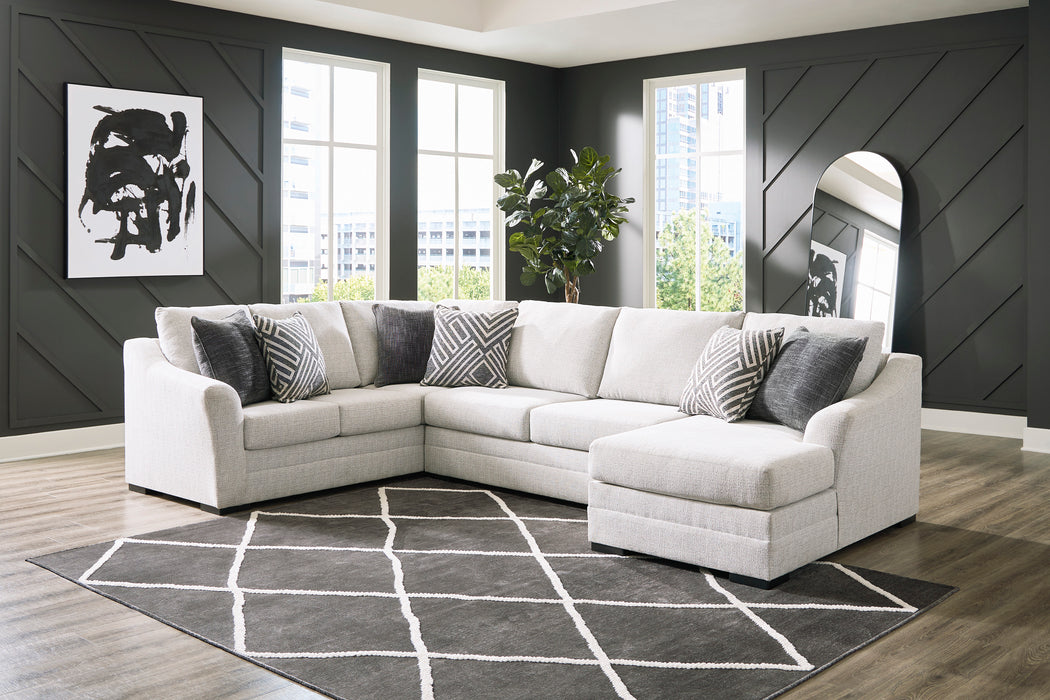 Koralynn Stone 3-Piece RAF Sectional with Chaise