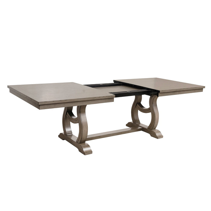 Vermillion Gray Cashmere Extendable Dining Set