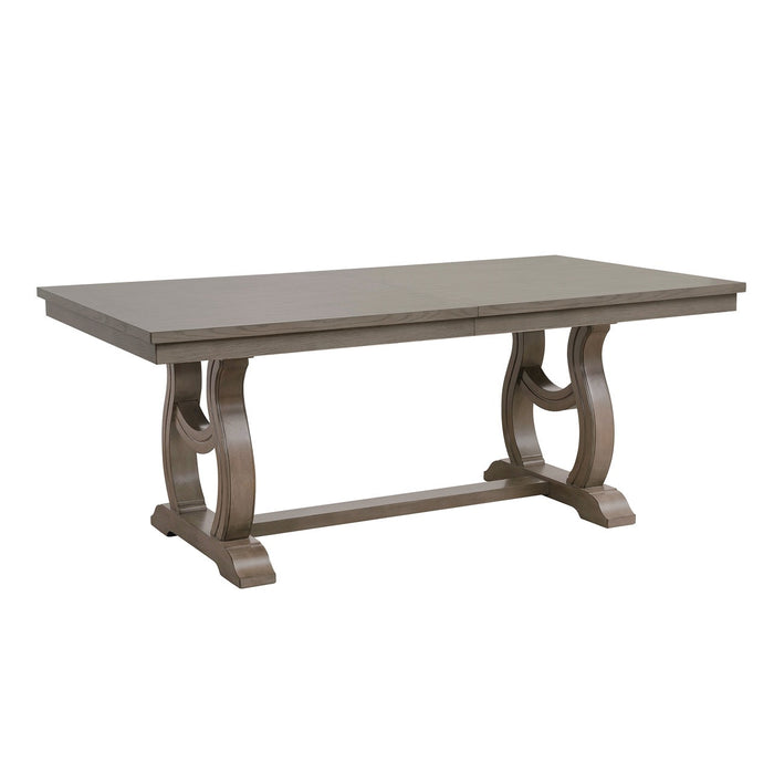 Vermillion Gray Cashmere Extendable Dining Set