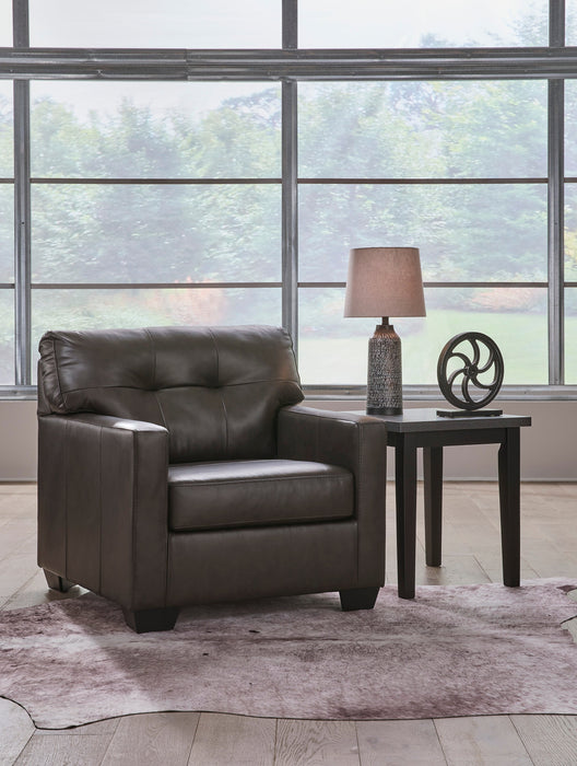 Belziani Storm Leather Living Room Set