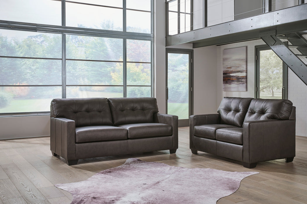 Belziani Storm Leather Living Room Set