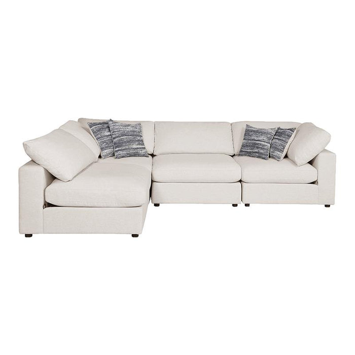 Serene 4-piece Upholstered Modular LAF Sectional Beige