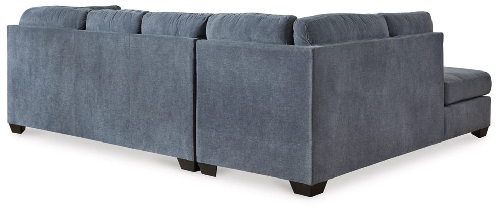 Marleton Denim 2-Piece Sleeper LAF Sectional with Chaise