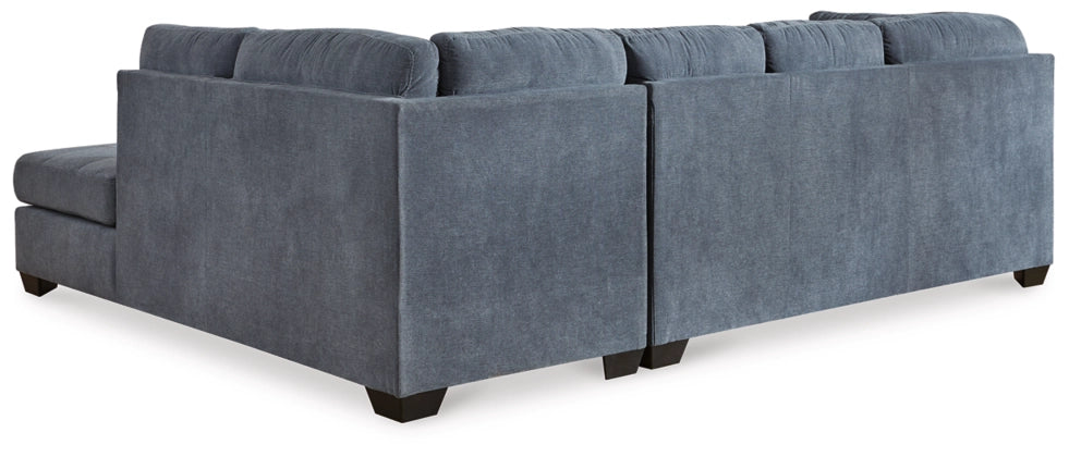 Marleton Denim 2-Piece Sleeper RAF Sectional with Chaise