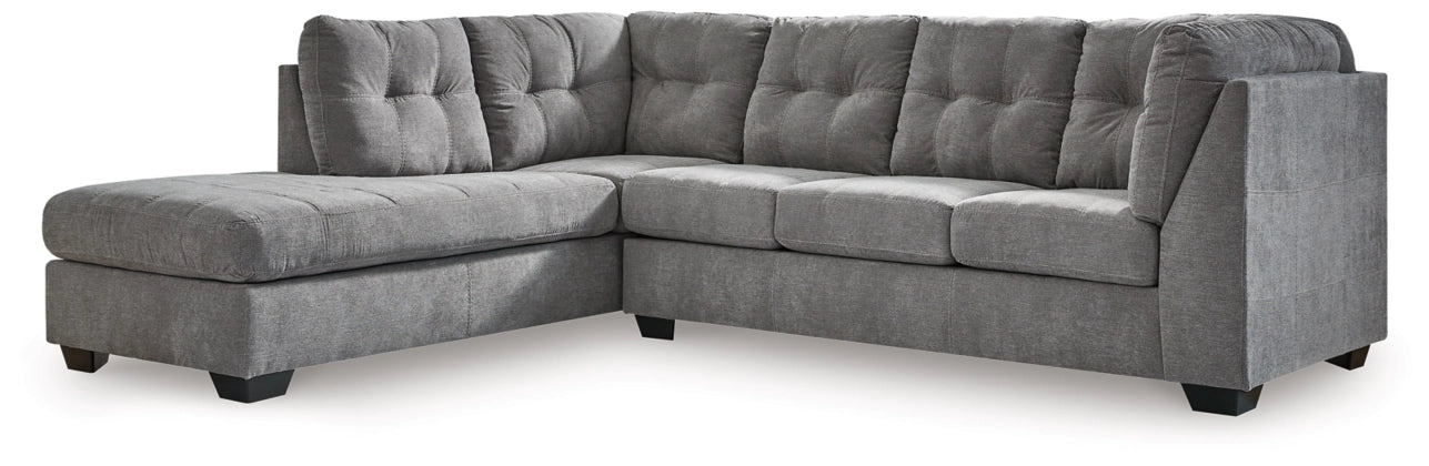 Marleton Gray 2-Piece Sleeper LAF Sectional with Chaise