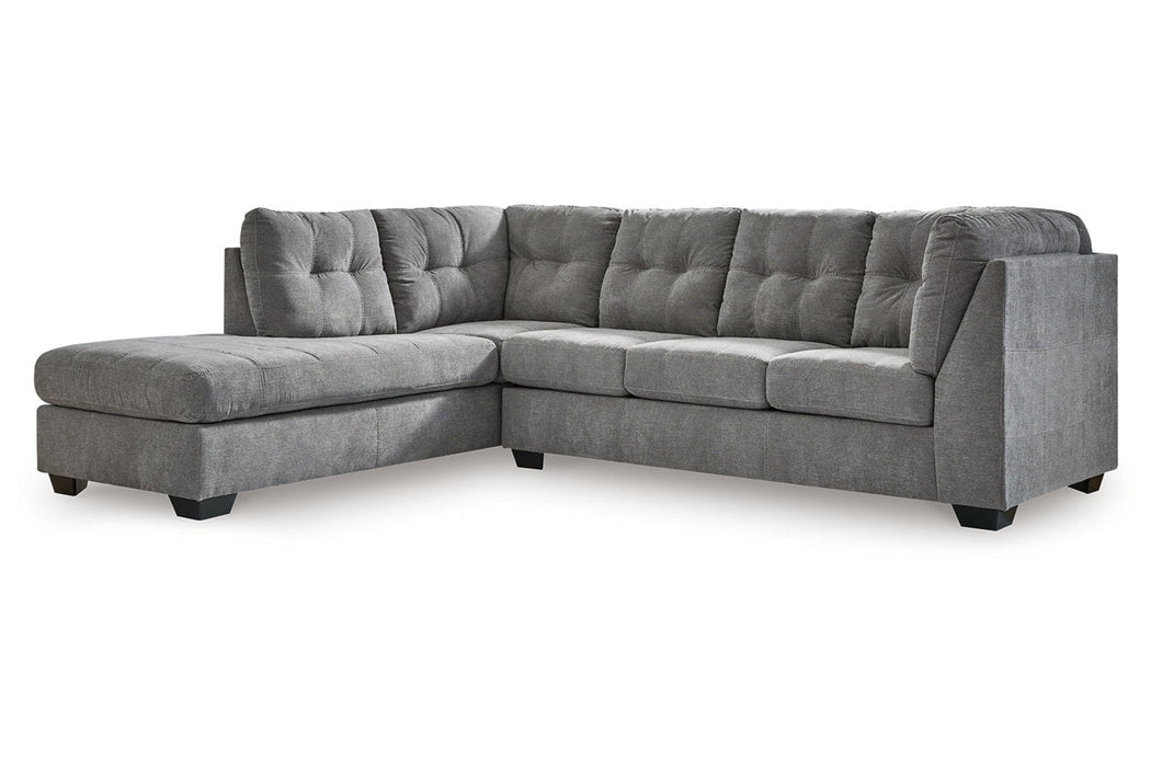 Marleton Gray 2-Piece Sleeper Sectional with Chaise