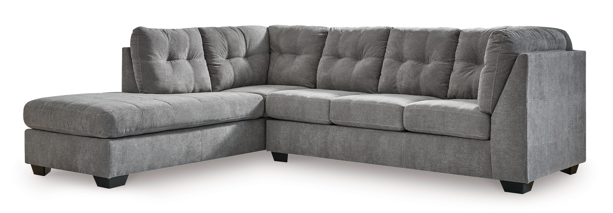 Marleton Gray 2-Piece LAF Sectional with Chaise