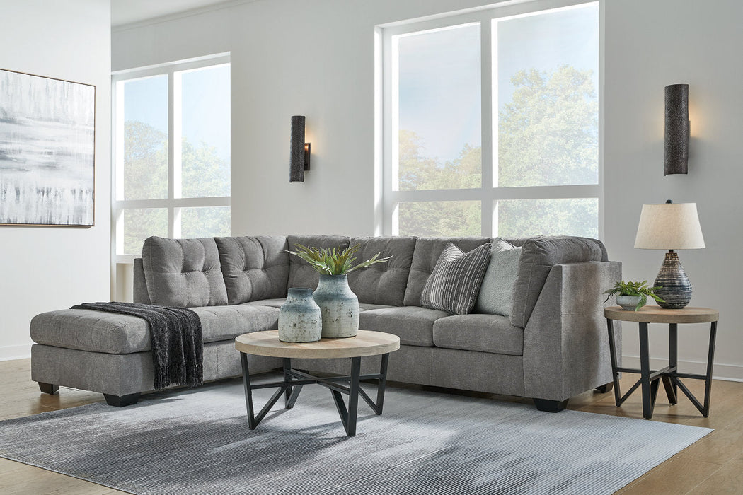 Marleton Gray 2-Piece Sectional with Chaise