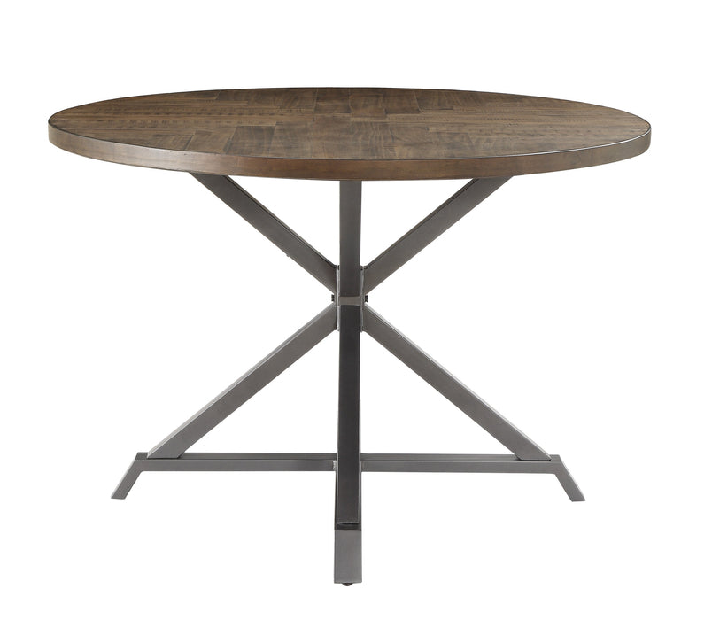 Fideo Brown/Gray Round Dining Set