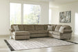 Hoylake Chocolate LAF Sectional - Lara Furniture