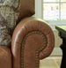 Carianna Caramel Leather Living Room Set