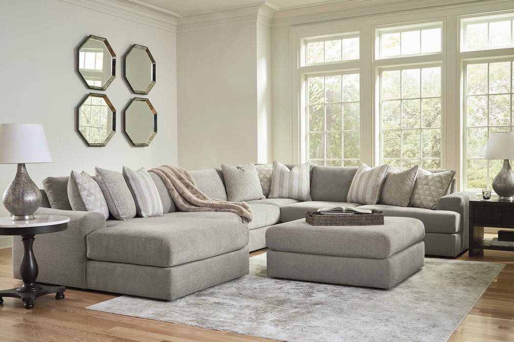 Avaliyah Ash 6-Piece LAF Chaise Sectional