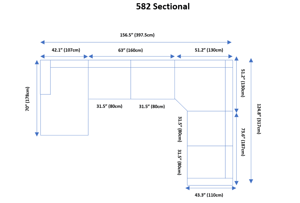 582 Sectional Left - i28238 - Lara Furniture