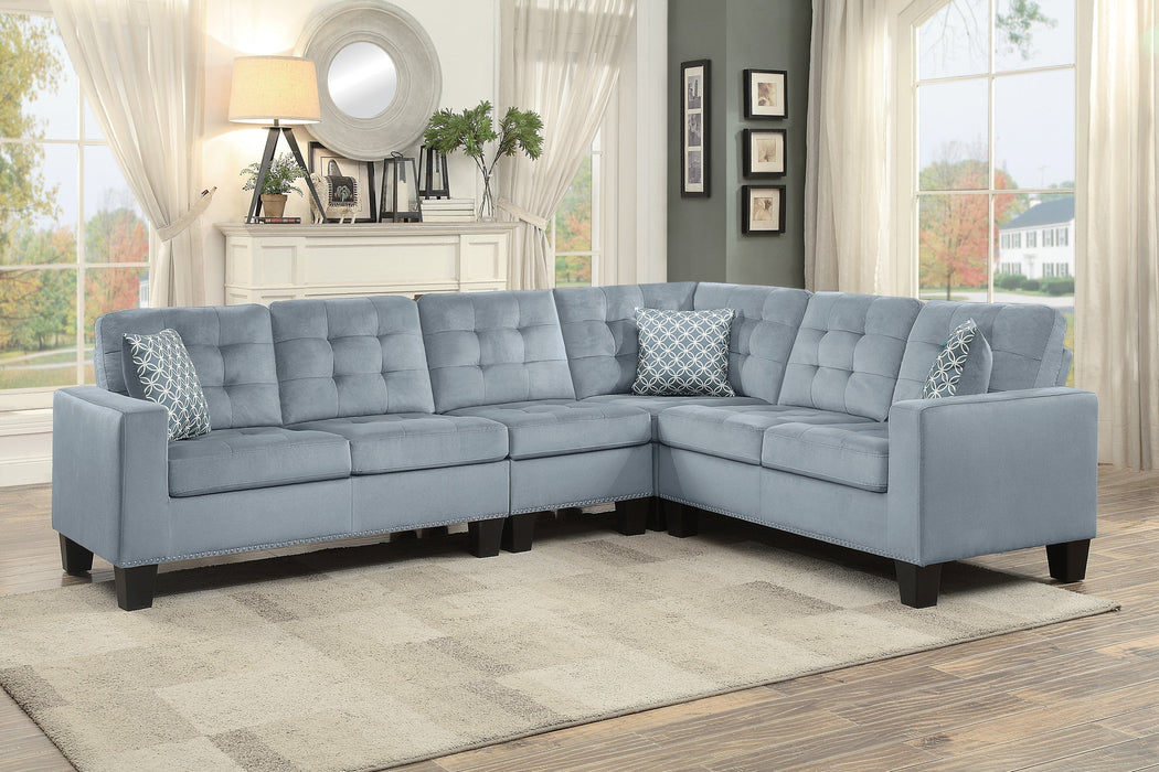 Lantana New Gray Reversible Sectional