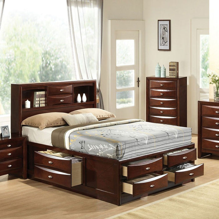 Ashley Brown Storage Platform Bedroom Set