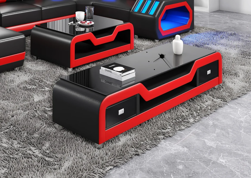 Nevada Black & Red TV Stand