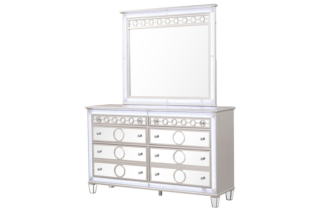 Gemma Blue LED Bedroom Set